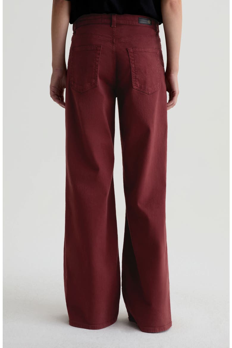 Saige Wide Leg Jeans, Alternate, color, CRANBERRY