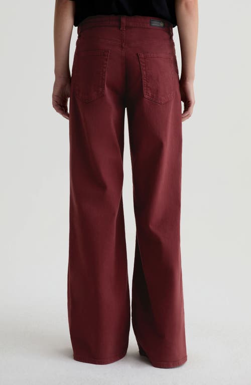 Ag Saige Wide Leg Jeans In Brown