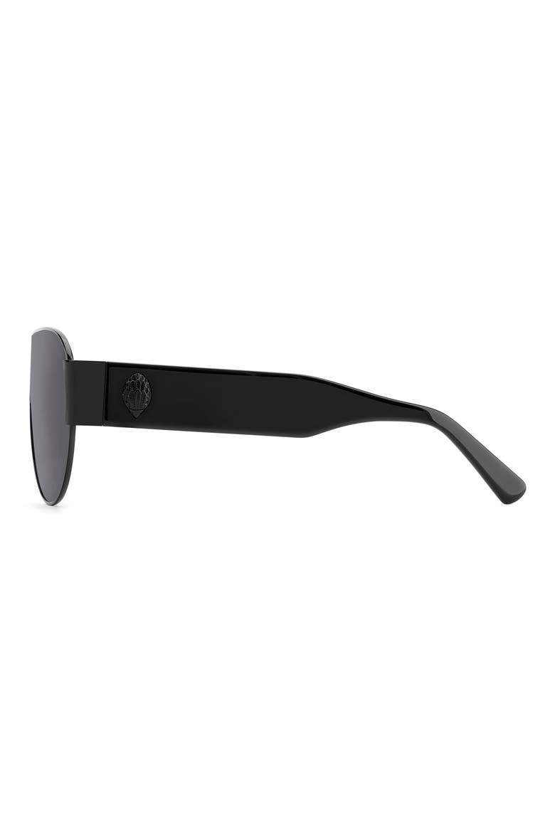 99mm Oversize Shield Sunglasses, Alternate, color, BLACK/ GREY