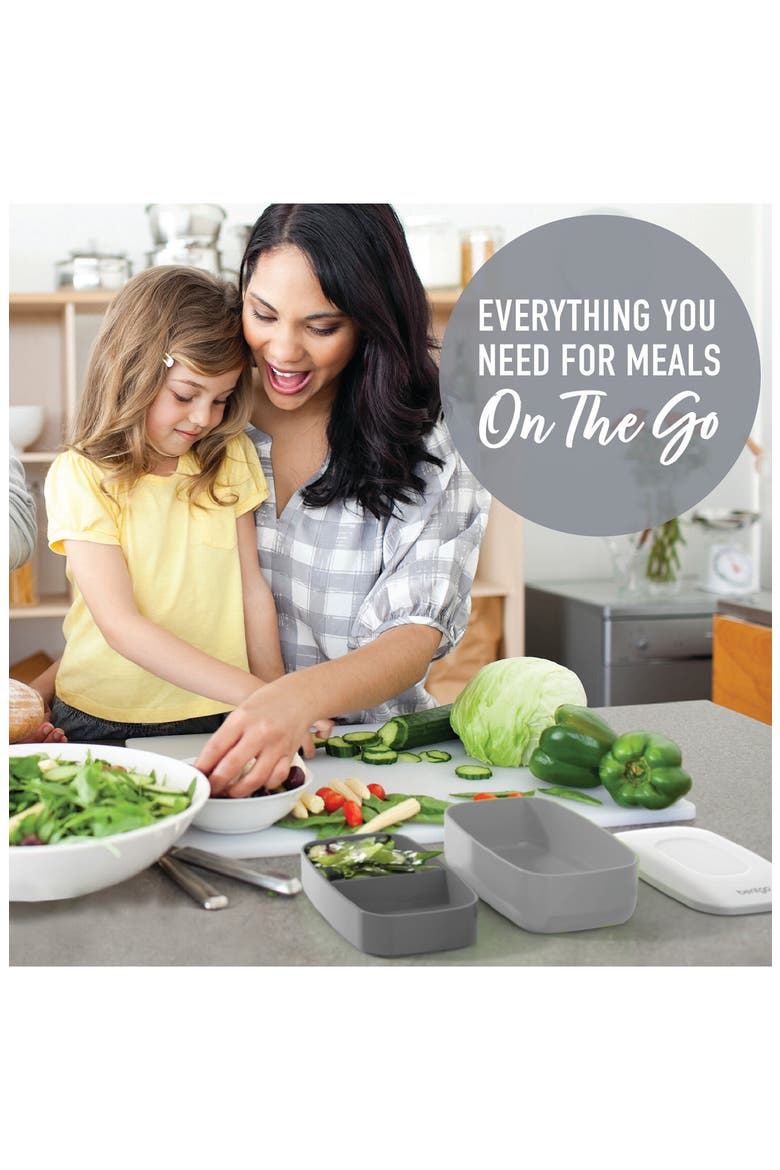 Deluxe Lunch 4-Piece Set, Alternate, color, BLACK