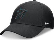 Nike Men's Nike Black Miami Marlins Club Performance Adjustable Hat