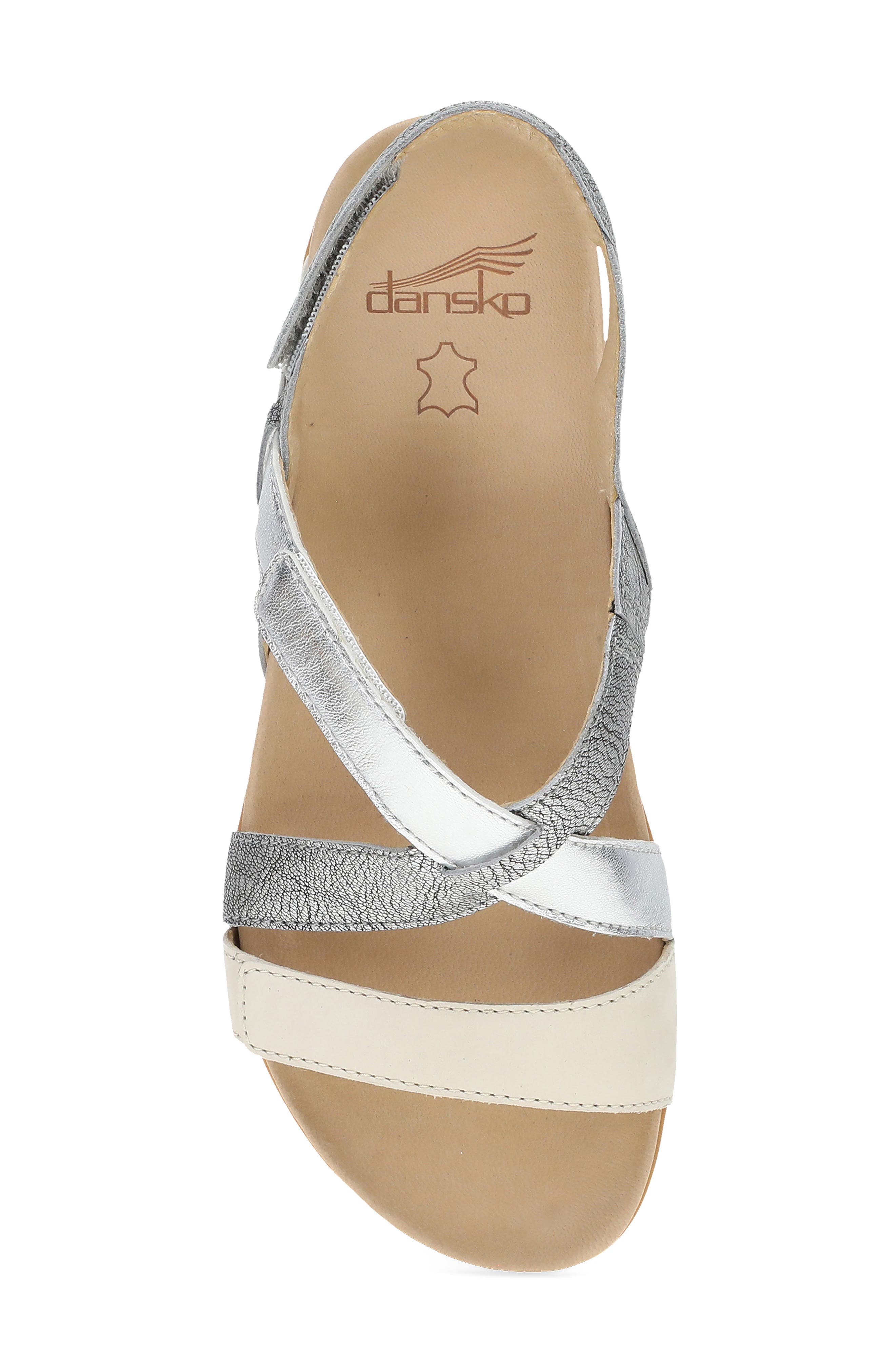 Dansko Jacklyn Slingback Sandal, Alternate, color, Silver