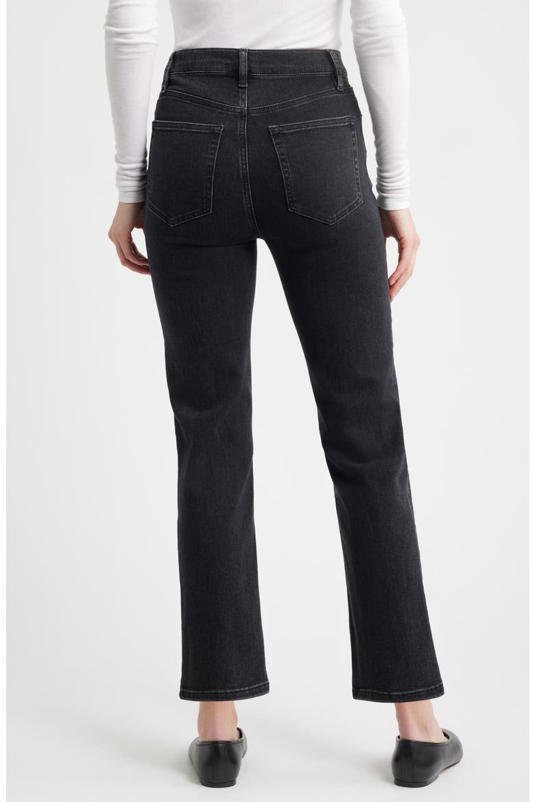 Le Sleek High Waist Ankle Straight Leg Jeans, Alternate, color, METEOR