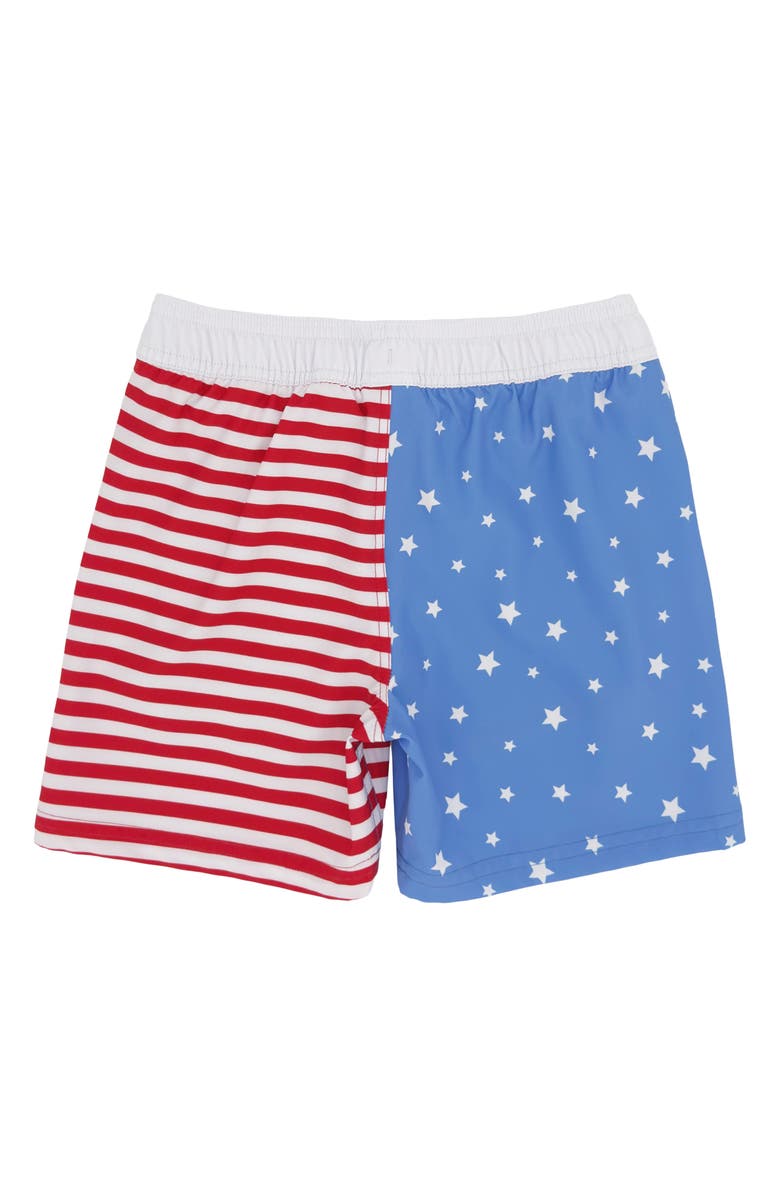 Feather 4 Arrow Kids' Scallop Print Volley Swim Trunks, Alternate, color, 