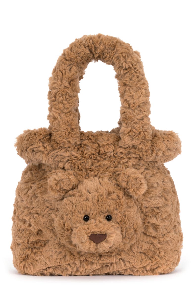 Bartholomew Bear Handbag, Main, color, BROWN