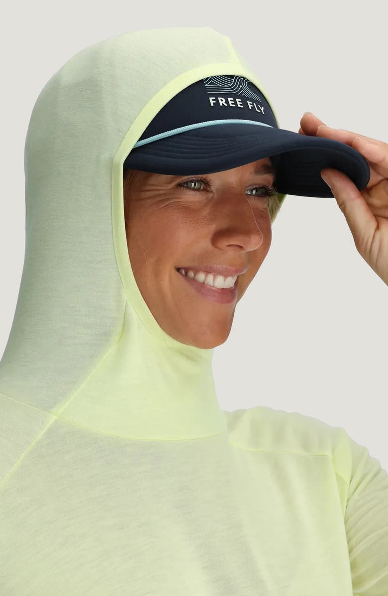 Free Fly Lightweight Performance II Hoodie, Alternate, color, Lime
