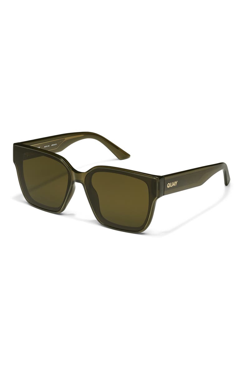 Drive In 66mm Square Sunglasses, Alternate, color, OLIVE/ OLIVE