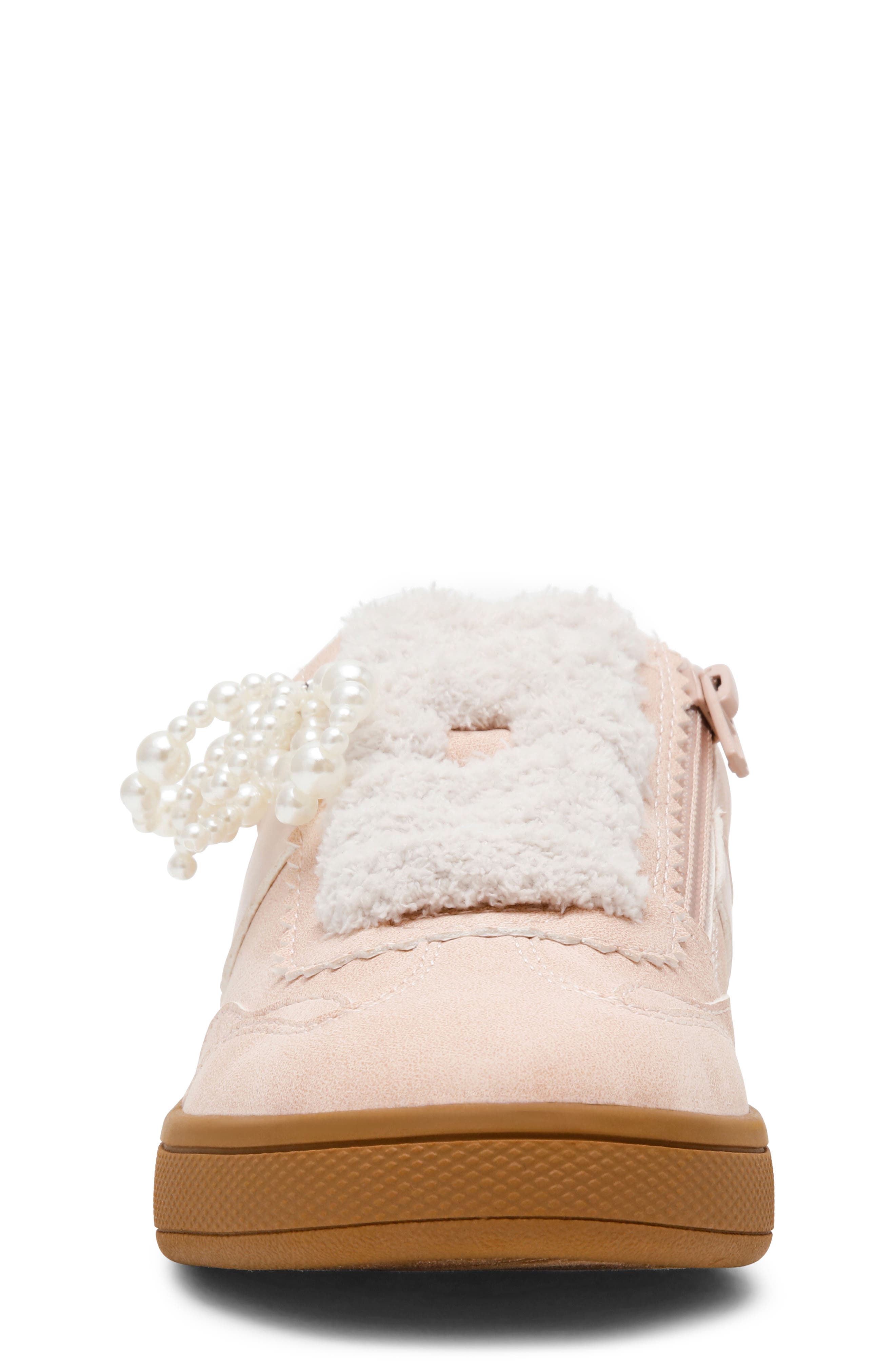 DV by Dolce Vita Valor Faux Shearling Sneaker, Alternate, color, Light Pink