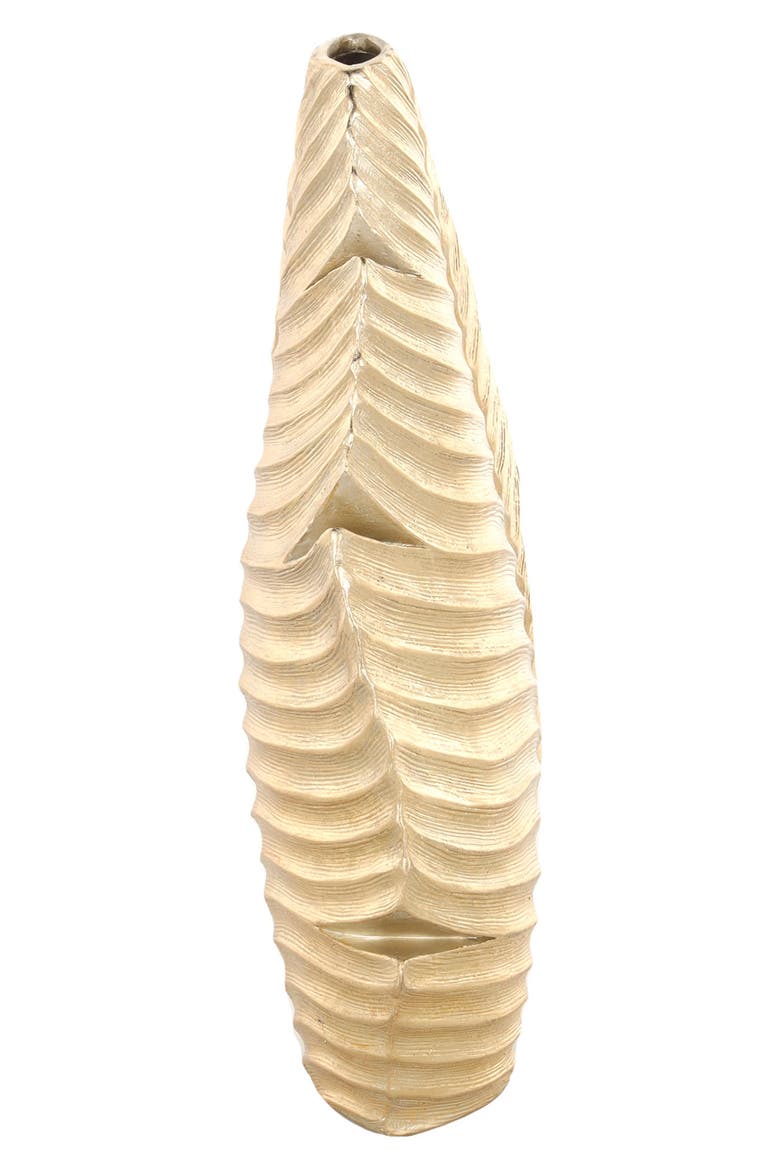 Polystone Vase, Alternate, color, GOLD