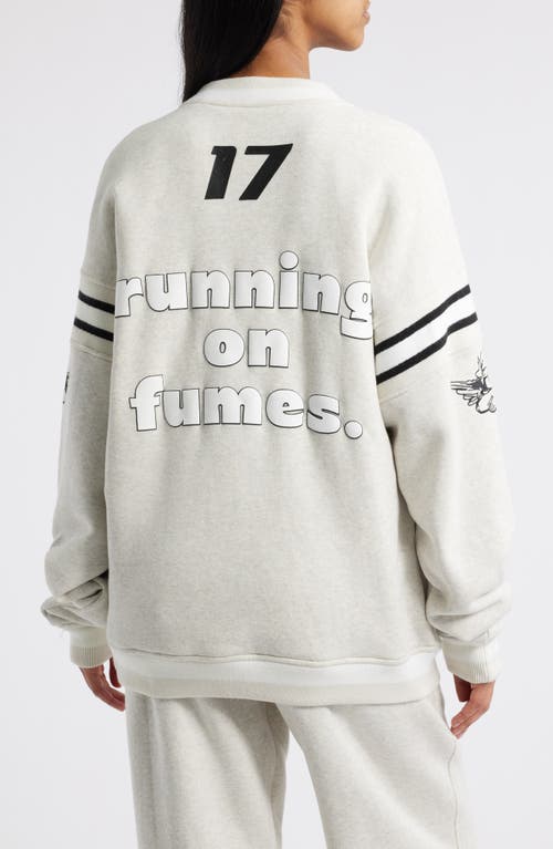 Boys Lie Running On Fumes Jordan Henley Sweatshirt In Heather Ash Grey