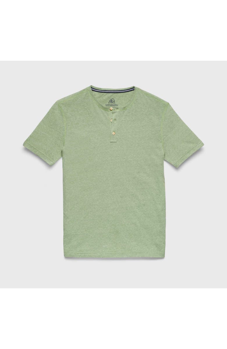 Surfside Supply Co. Sean Jersey Henley, Main, color, Turf Green