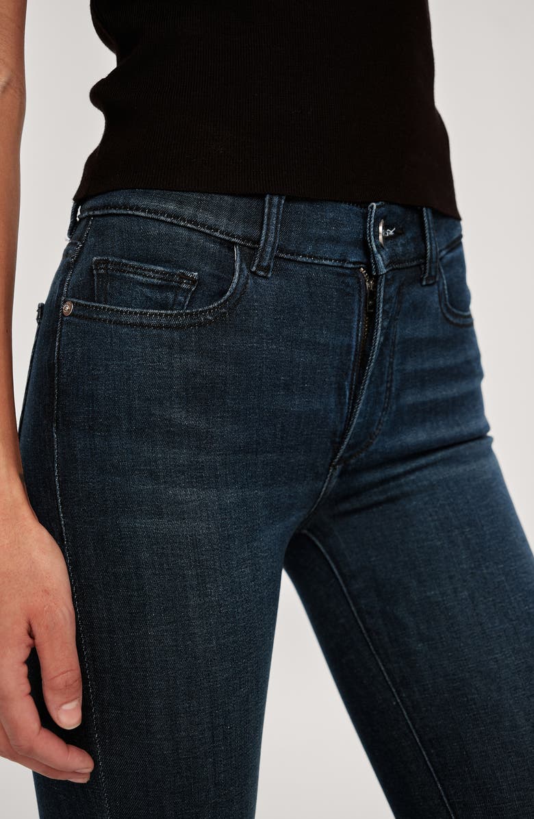 DL1961 Farrow Instasculpt High Waist Ankle Skinny Jeans, Alternate, color, Dark Indigo