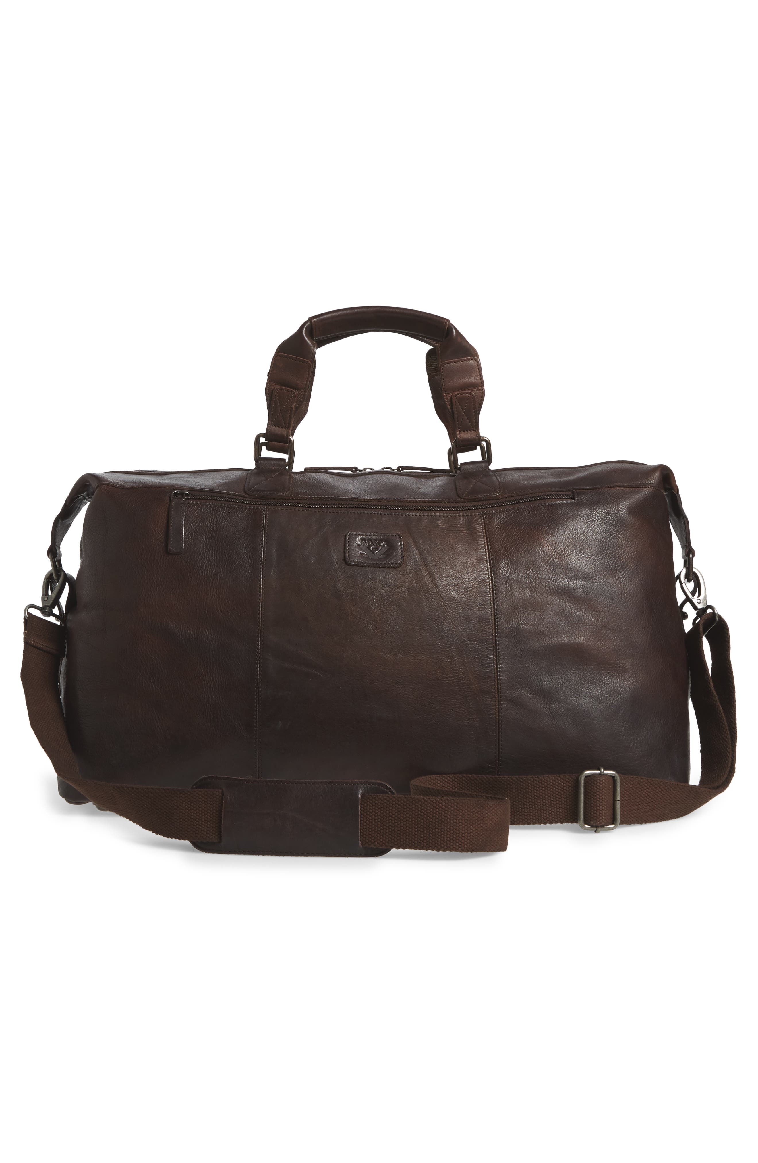 Bosca Vintage Duffle Bag, Alternate, color, Dark Brown