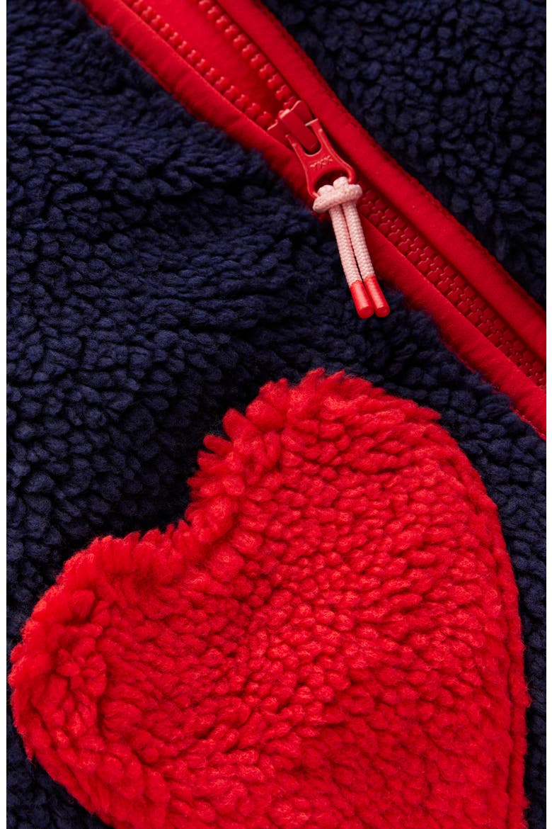 Kids' Eden Appliqué Textured Fleece Jacket, Alternate, color, CELESTIAL APPLIQUE SHAPES