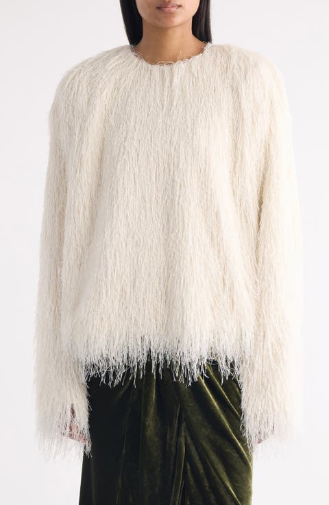 Capos Shaggy Faux Fur Top