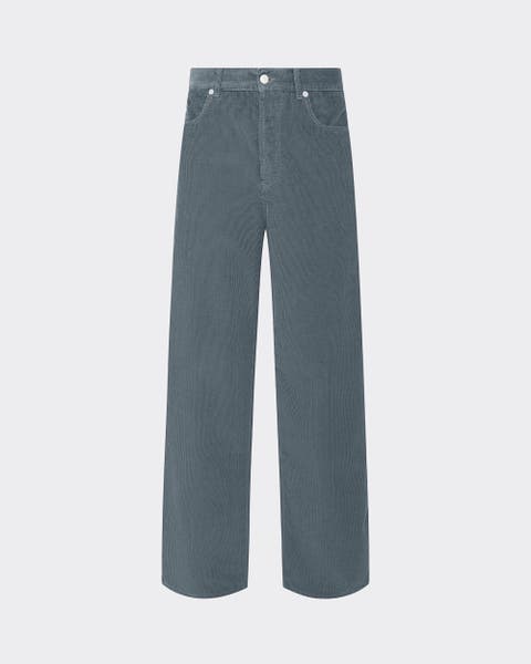 Wide-Leg Corduroy Pants