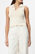 French Connection Nellis Pointelle Stitch Sweater Tank