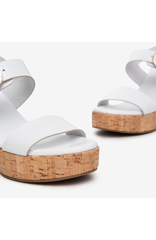 Nerogiardini Slingback Platform Sandal In White