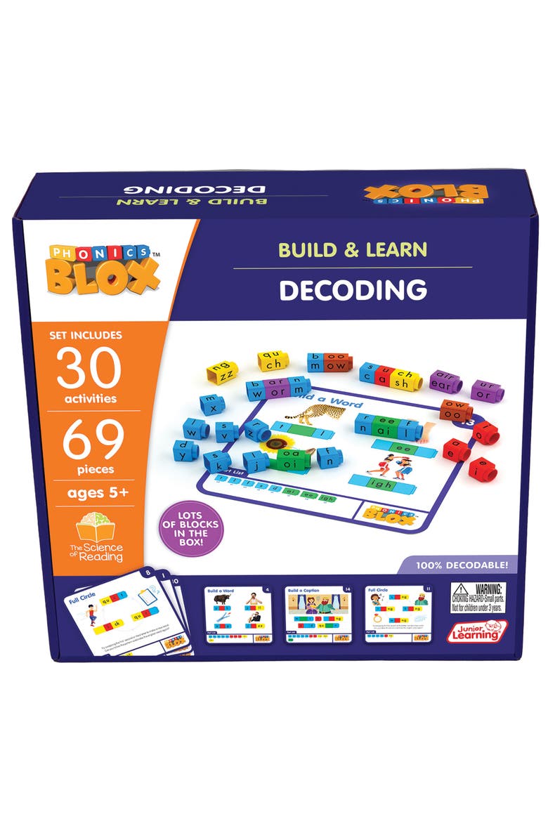 Junior Learning Rainbow Phonics Blox, Main, color, Multicolored