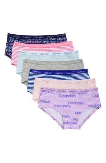 Calvin Klein Kids' Assorted 7-pack Hipster Briefs In Multi