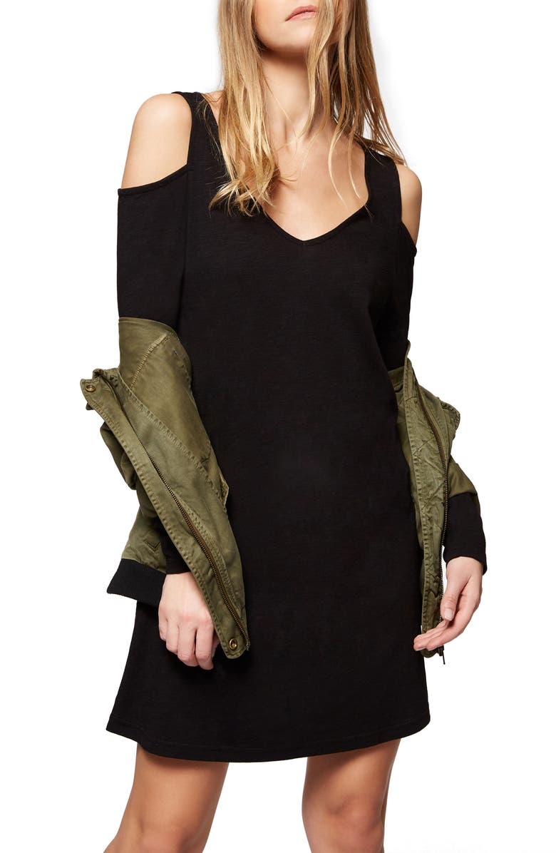 Sanctuary Morgan Cold Shoulder T-Shirt Dress, Alternate, color, 
