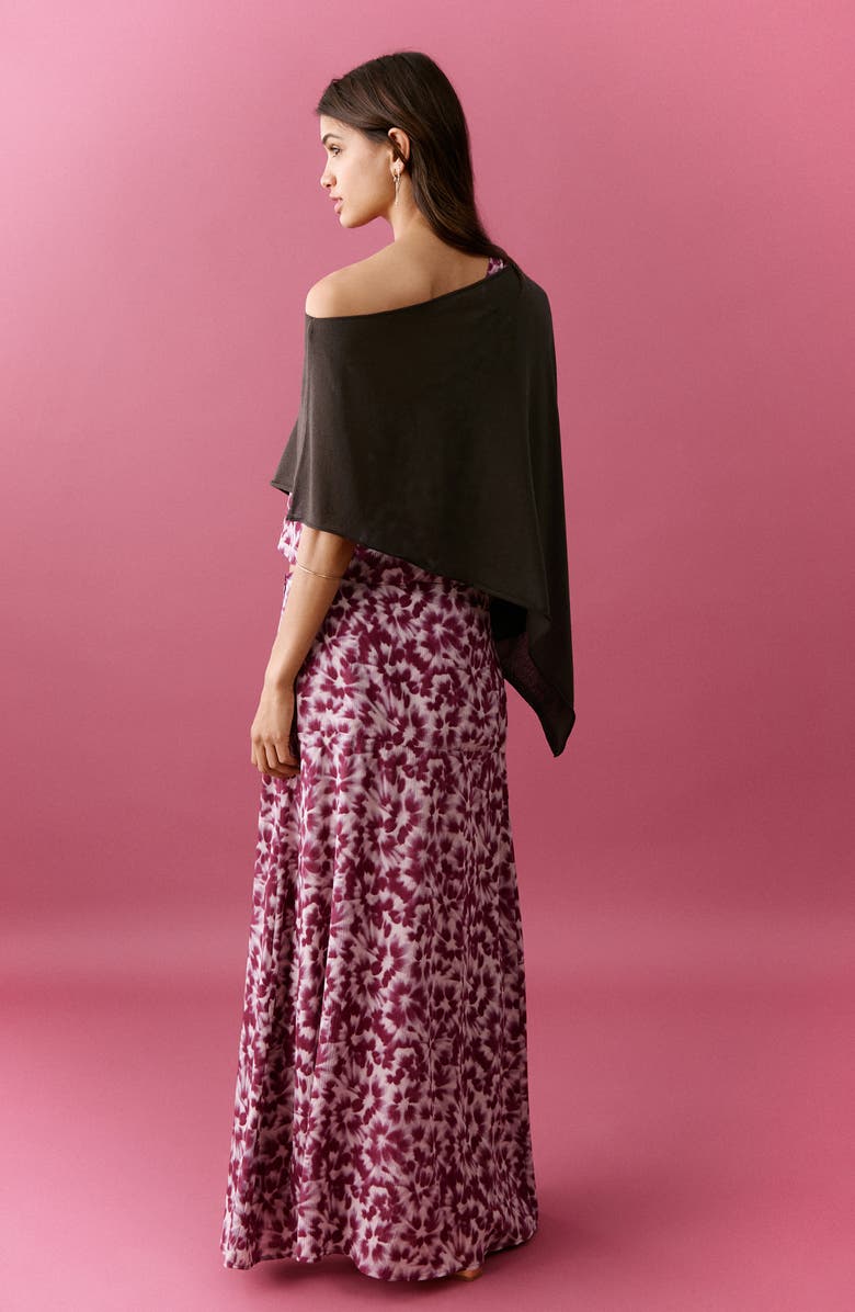 MANGO TEEN Asymmetric Knit Cape, Alternate, color, 