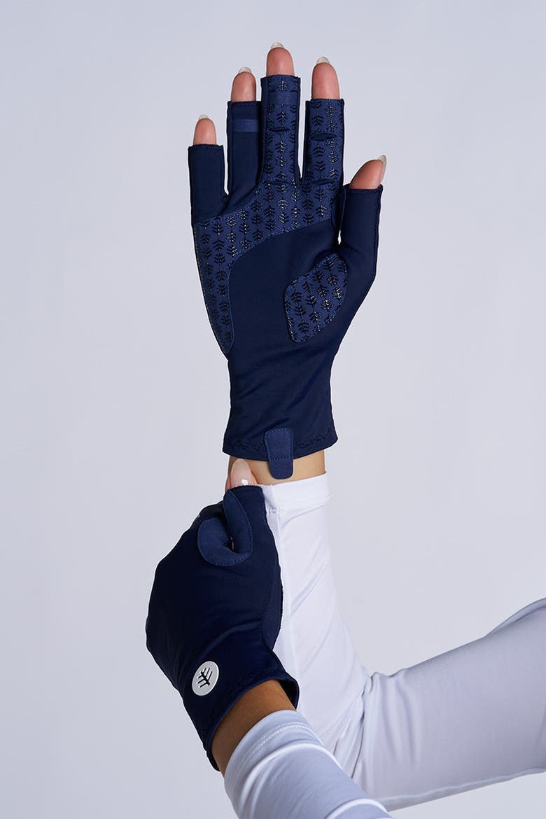 MaxShield Multi-Sport Gloves, UPF 50+ Sun Protection, Alternate, color, Navy