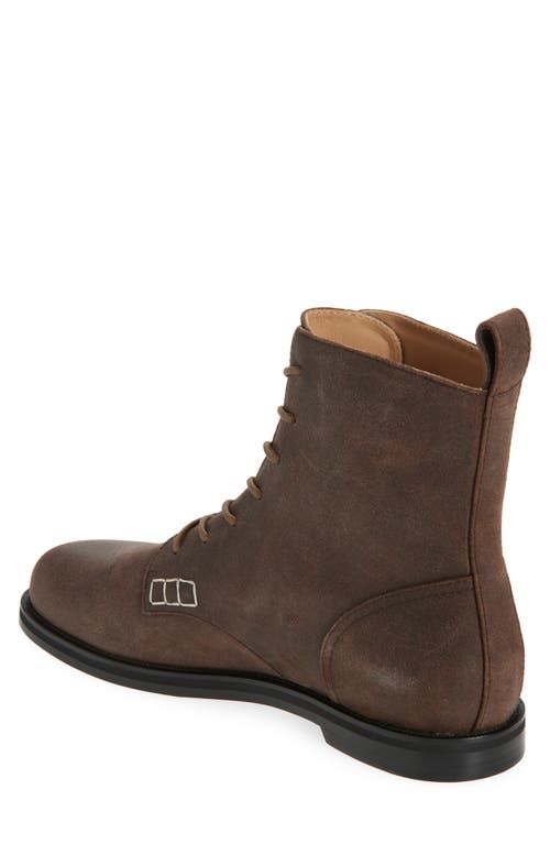 Jw Anderson Leather Lace-up Boots In Brown