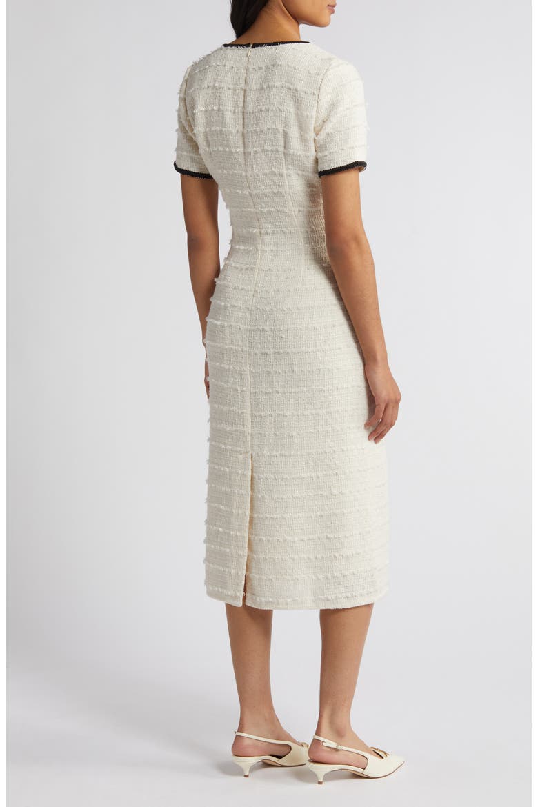 Tweed Midi Dress, Alternate, color, IVORY