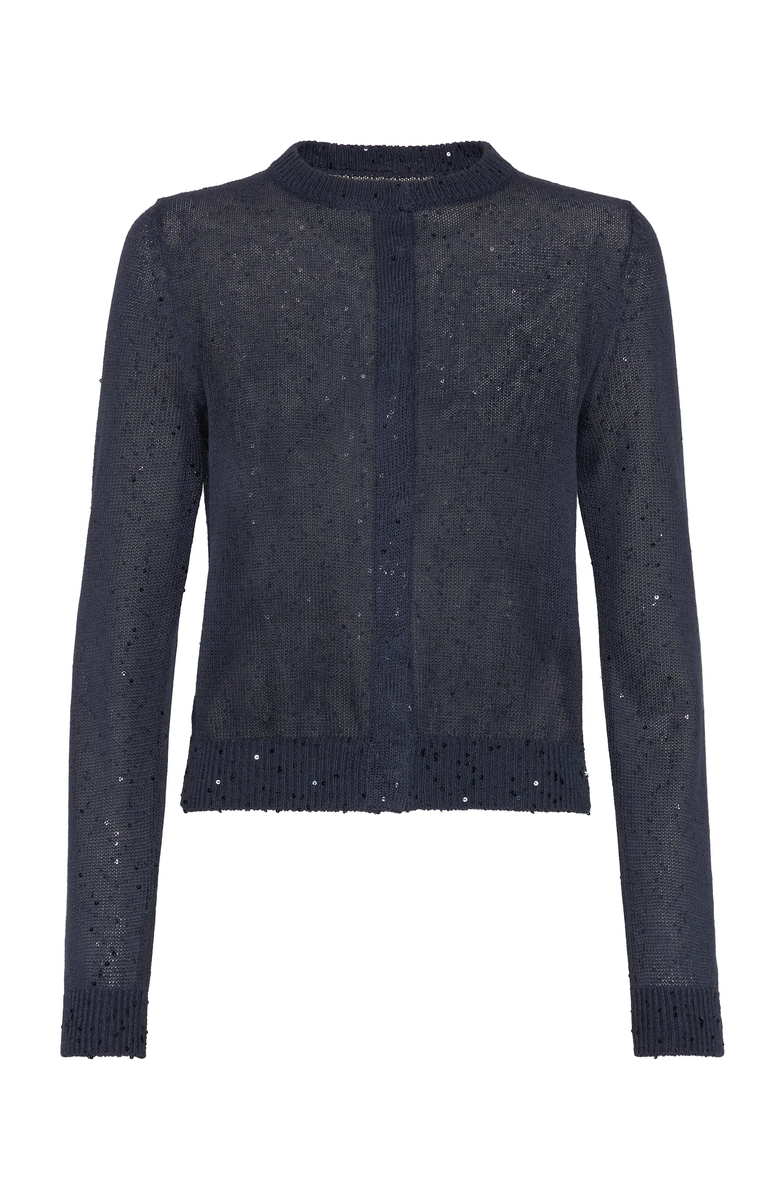 Brunello Cucinelli Linen and silk cardigan, Main, color,