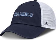 Jordan Brand Men's Jordan Brand Navy North Carolina Tar Heels 2025 Gameday On-Field Club Adjustable Trucker Hat
