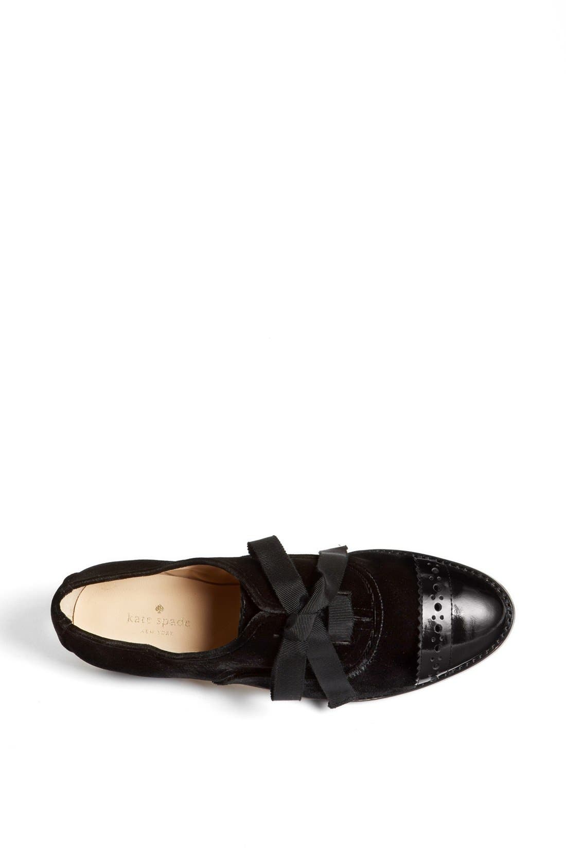 'poppin' oxford, Alternate, color, BLACK VELVET/ BLACK CALF