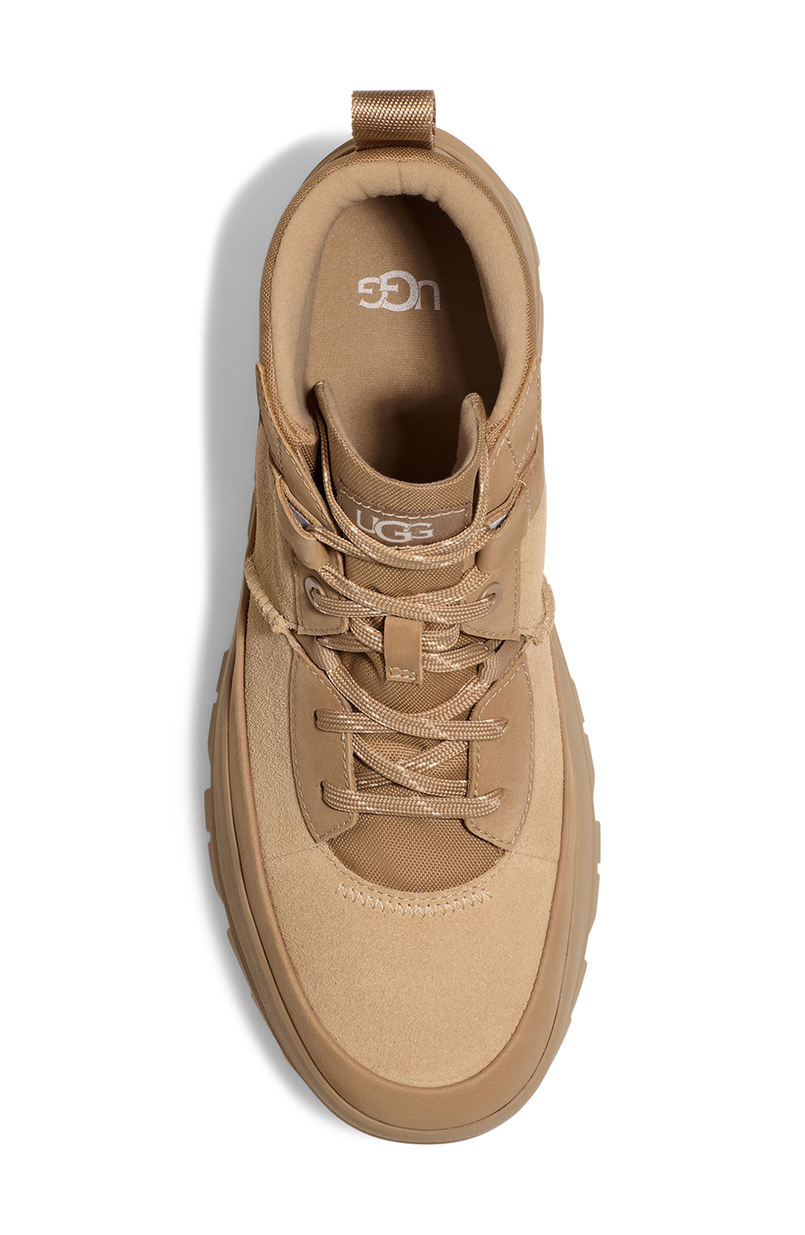 The UGG Lug Waterproof Chukka Boot, Alternate, color, SAND