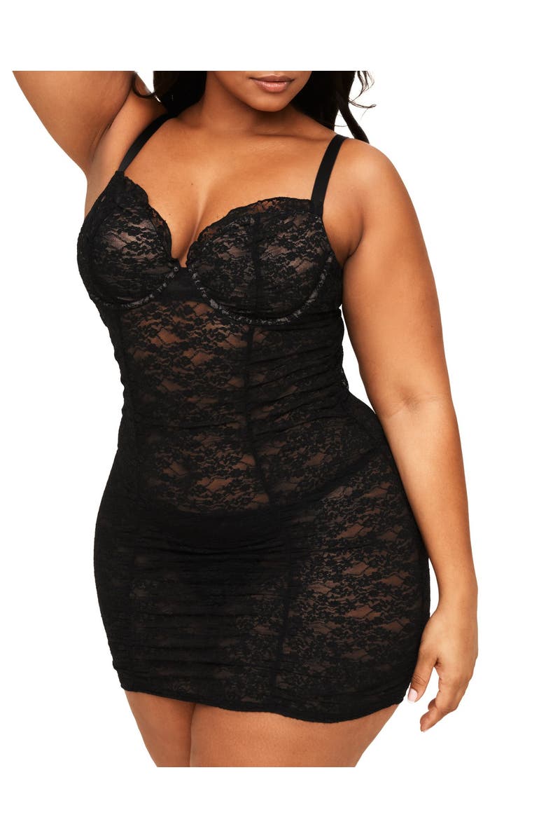 Adore Me Cheyenne Bodycon Babydoll & G-String Set Lingerie, Main, color,