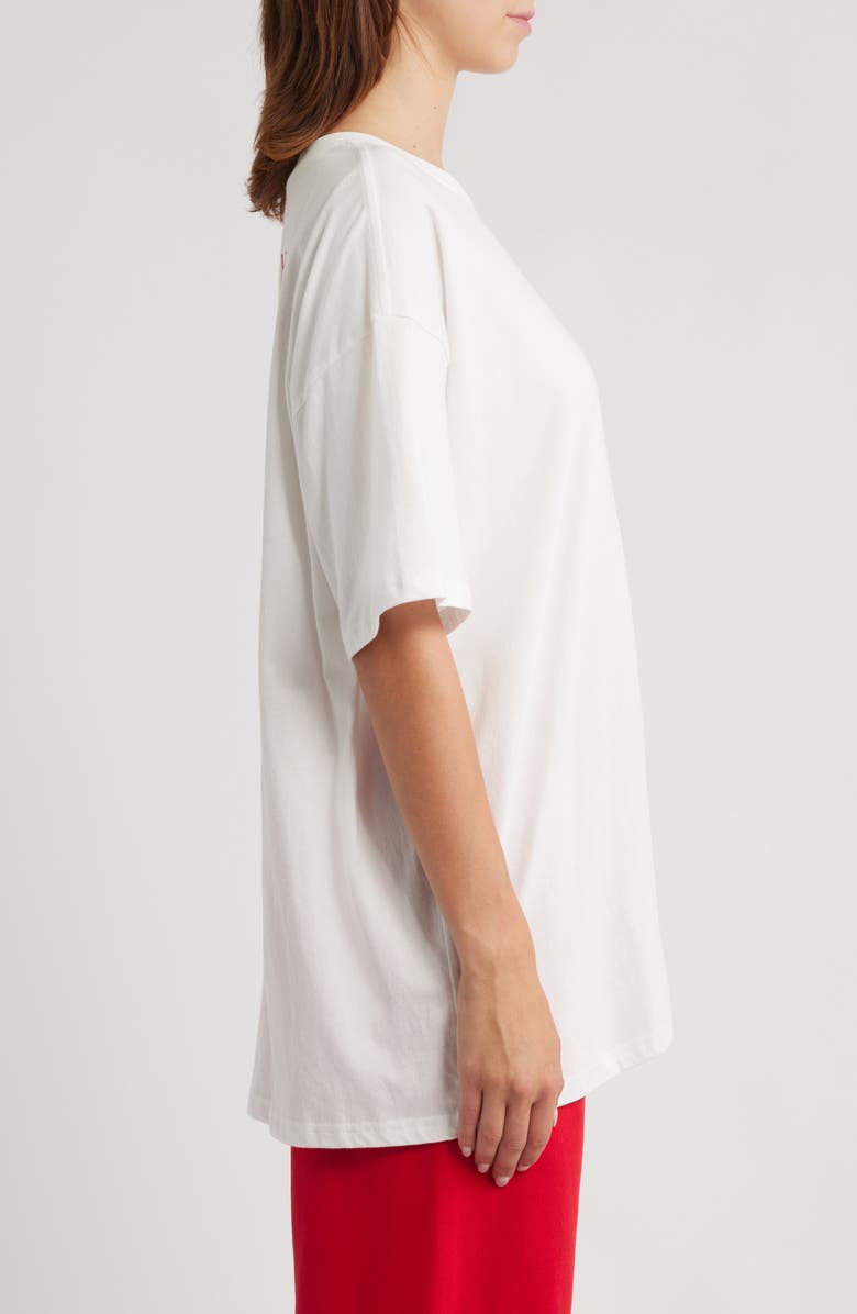 THE MAYFAIR GROUP Rich in Life Oversize Graphic T-Shirt, Alternate, color, White