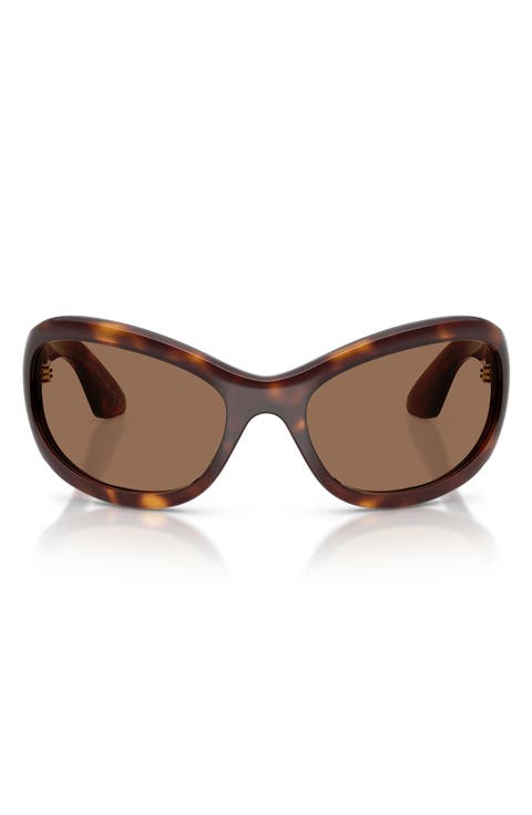 64mm Khaite Oval Sunglasses