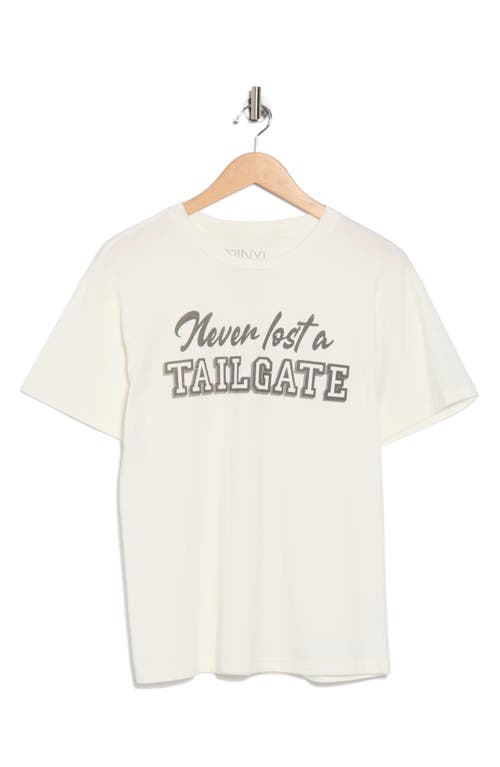 Vinyl Icons Tailgate Graphic T-shirt In White