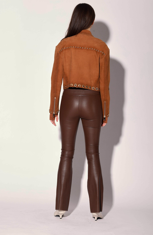 Walter Baker Jolene Leather Jacket In Brown