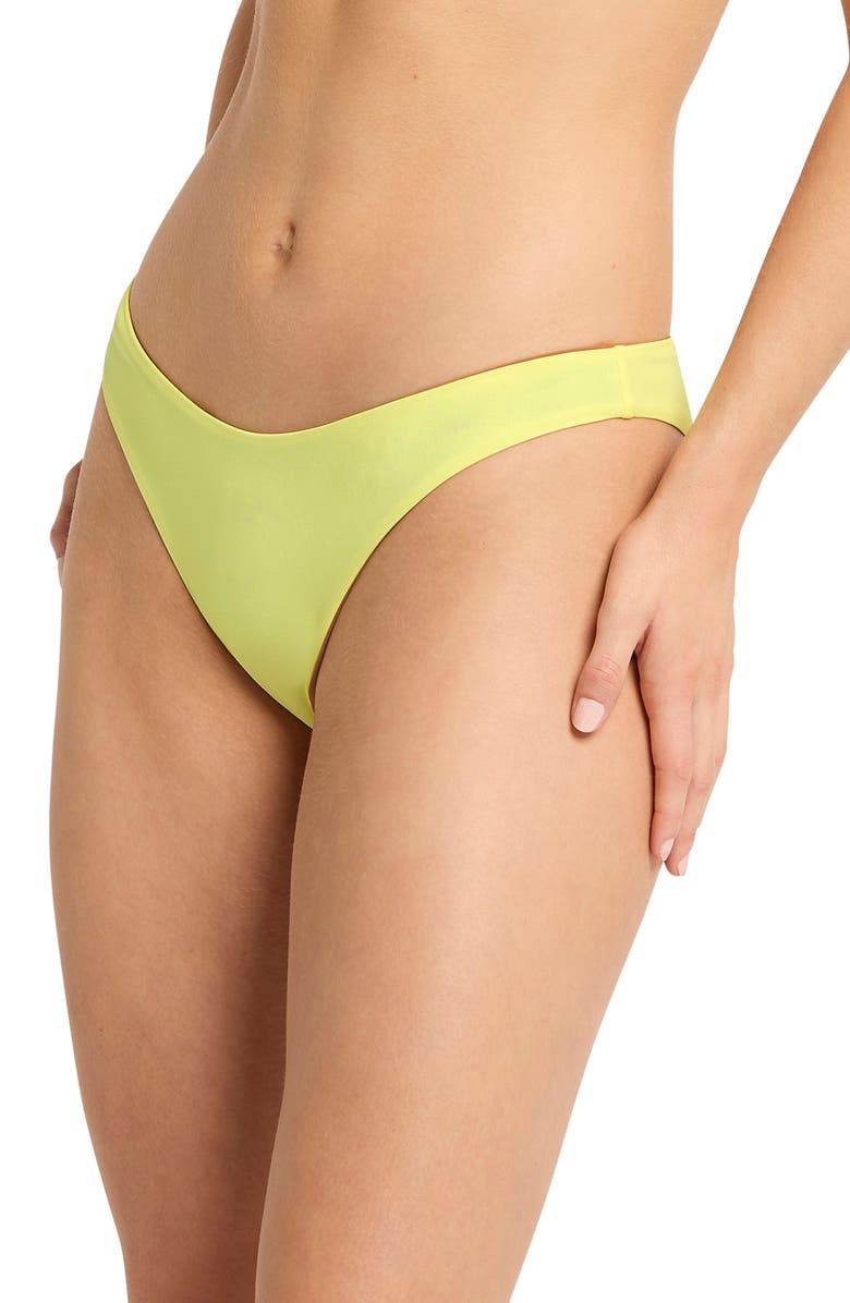 bond-eye Siara Bikini Bottoms, Alternate, color, Lemon Sorbet/ Toasted