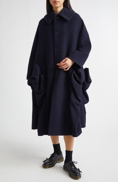 Airy Wool Blend Coat