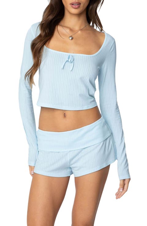 Lucilla Rib Long Sleeve Top