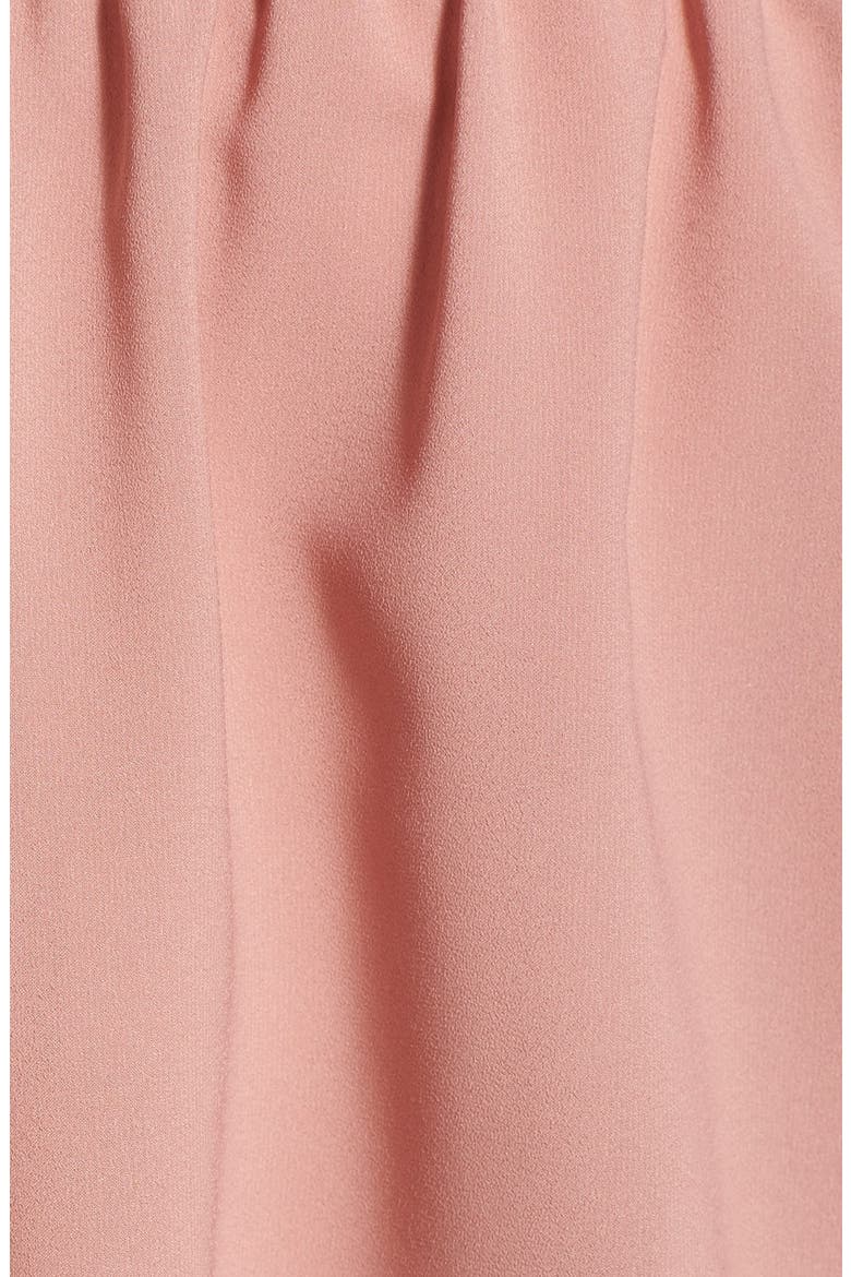 ASTR Off the Shoulder Long Sleeve Crop Blouse, Alternate, color, DARK MAUVE