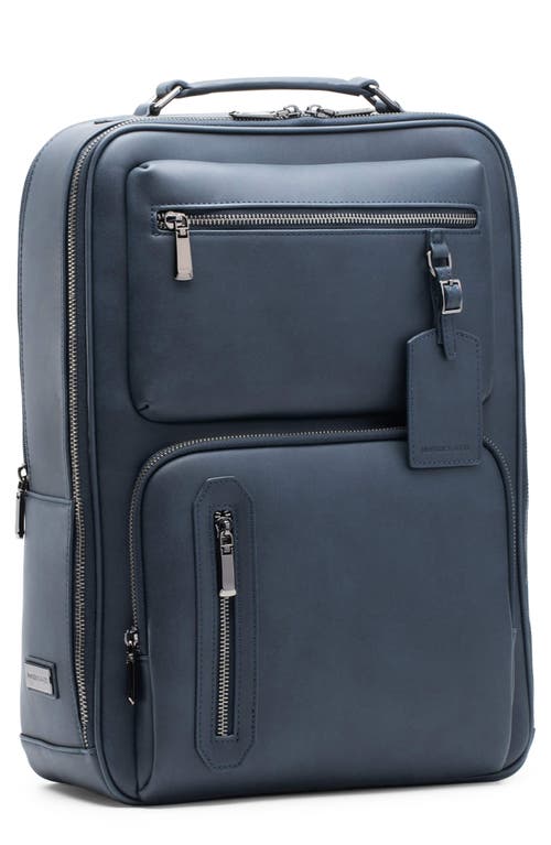 Maverick & Co. Explorer Plus Water Resistant Faux Leather Backpack in Navy  product