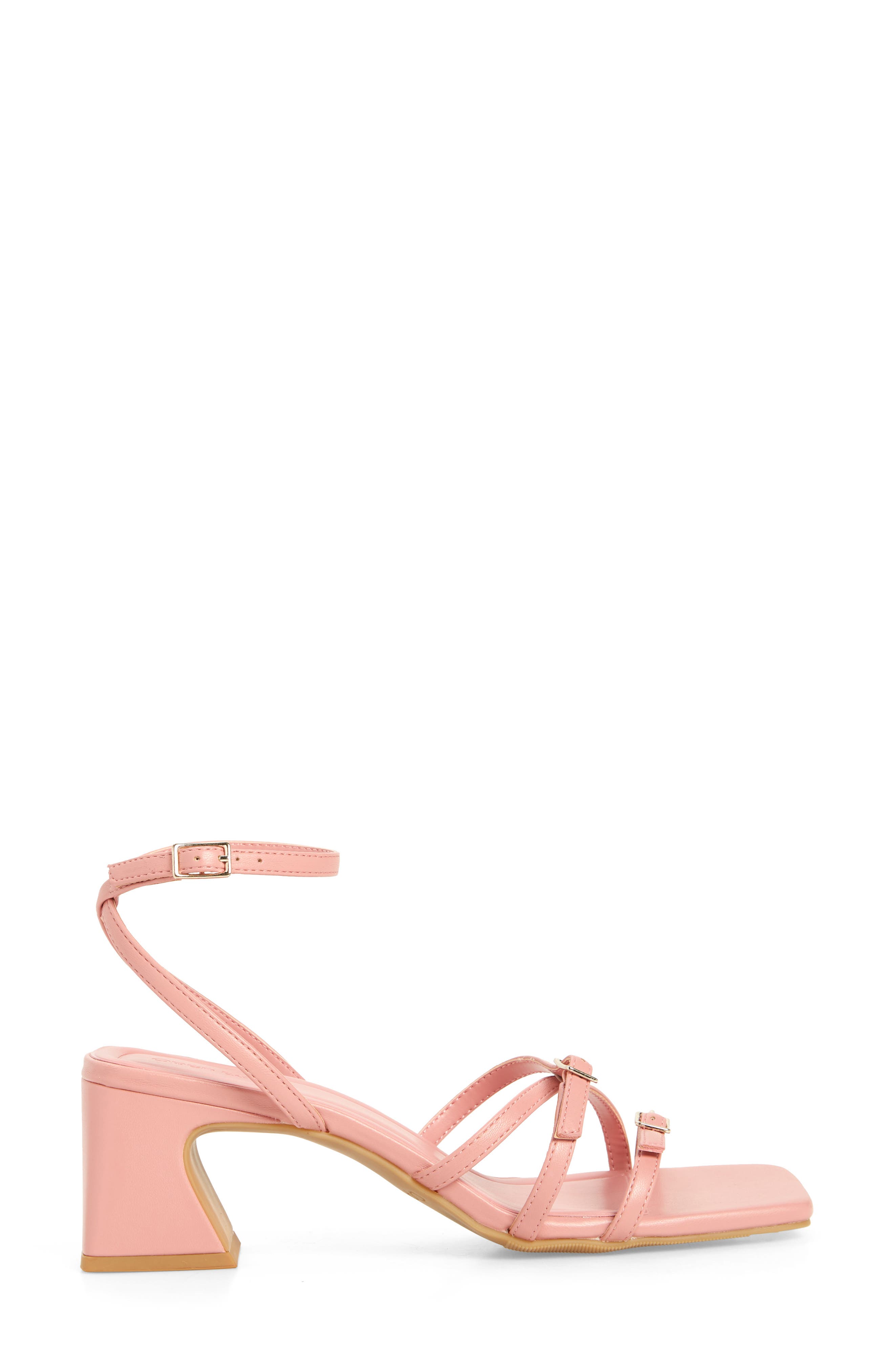 Iliana Ankle Strap Sandal, Alternate, color, PINK GUAVA