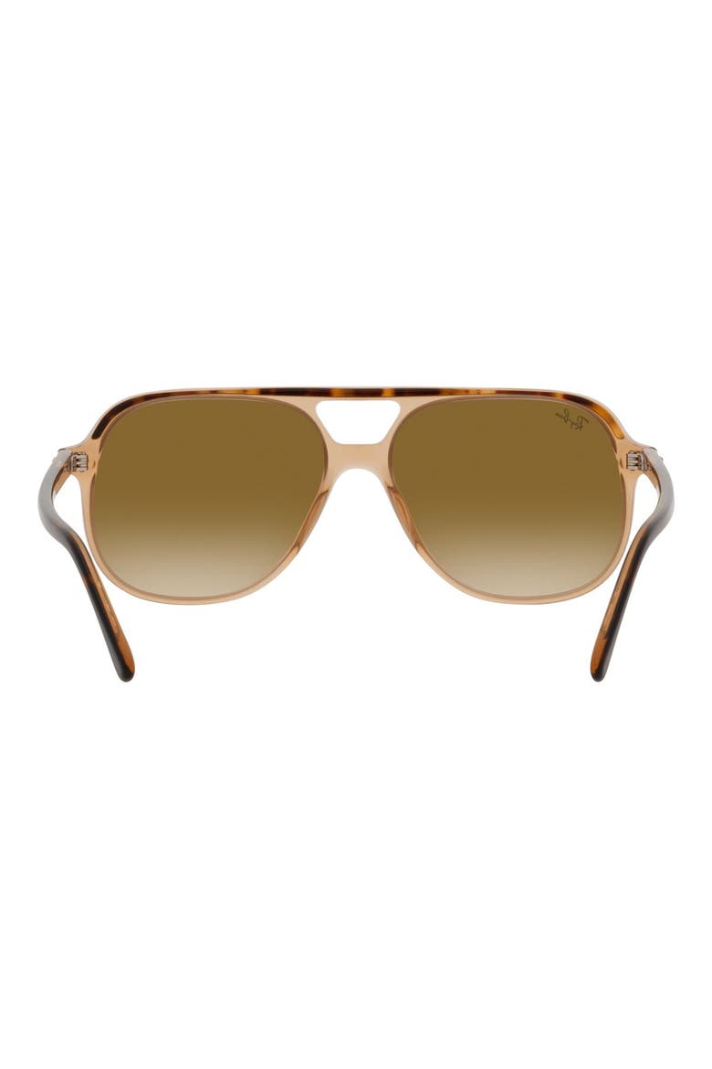Bill 56mm Gradient Square Sunglasses, Alternate, color, TRANSPARENT BROWN