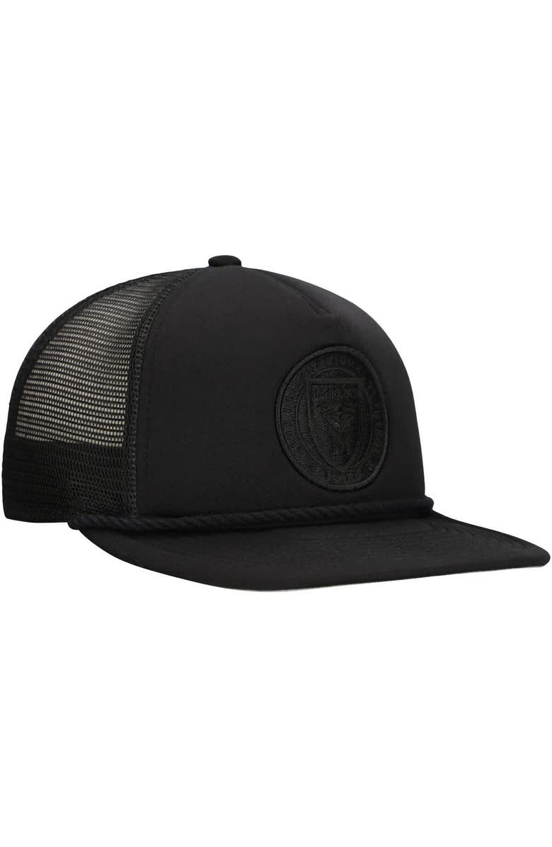 New Era Men's New Era Black Inter Miami CF Active Tone Golfer Snapback Hat, Alternate, color, Black