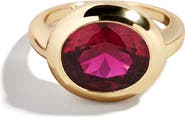 BaubleBar Birthstone Oval Cubic Zirconia Ring