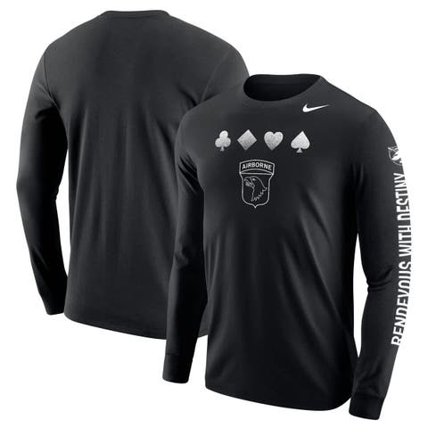 Youth Nike Black Army Black Knights 2024 Rivalry Collection Suit Long Sleeve T-Shirt