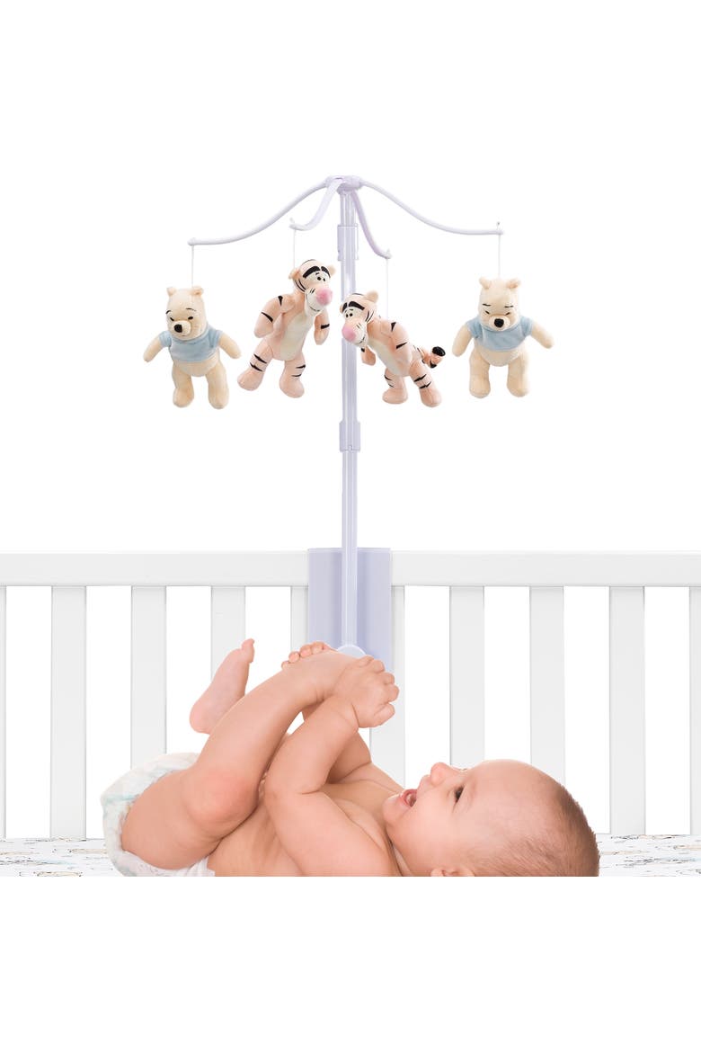 Disney Baby Winnie the Pooh Hugs Musical Baby Crib Mobile Soother, Alternate, color, Multicolor