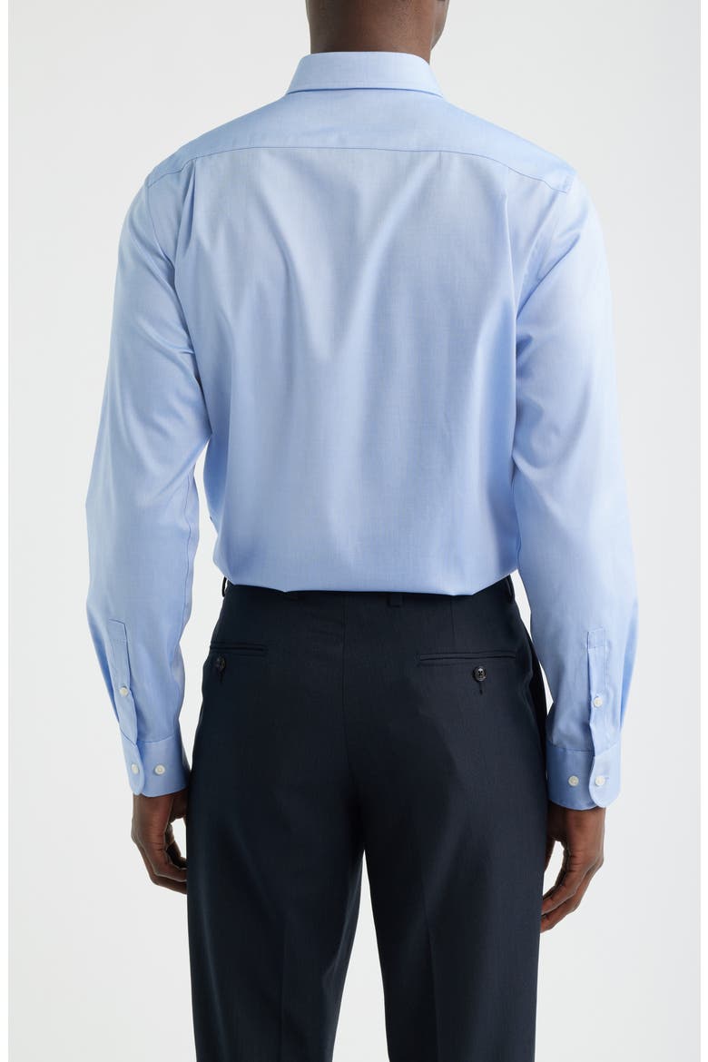 Modern Fit Pima Cotton Dress Shirt, Alternate, color, BLUE